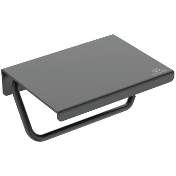 Держатель для туалетной бумаги с крышкой IDEAL STANDARD IS BD592XG ALU+ черный