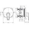 Смеситель для душа IDEAL STANDARD Ceramix Blue A5666AA